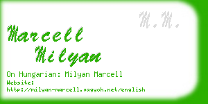 marcell milyan business card